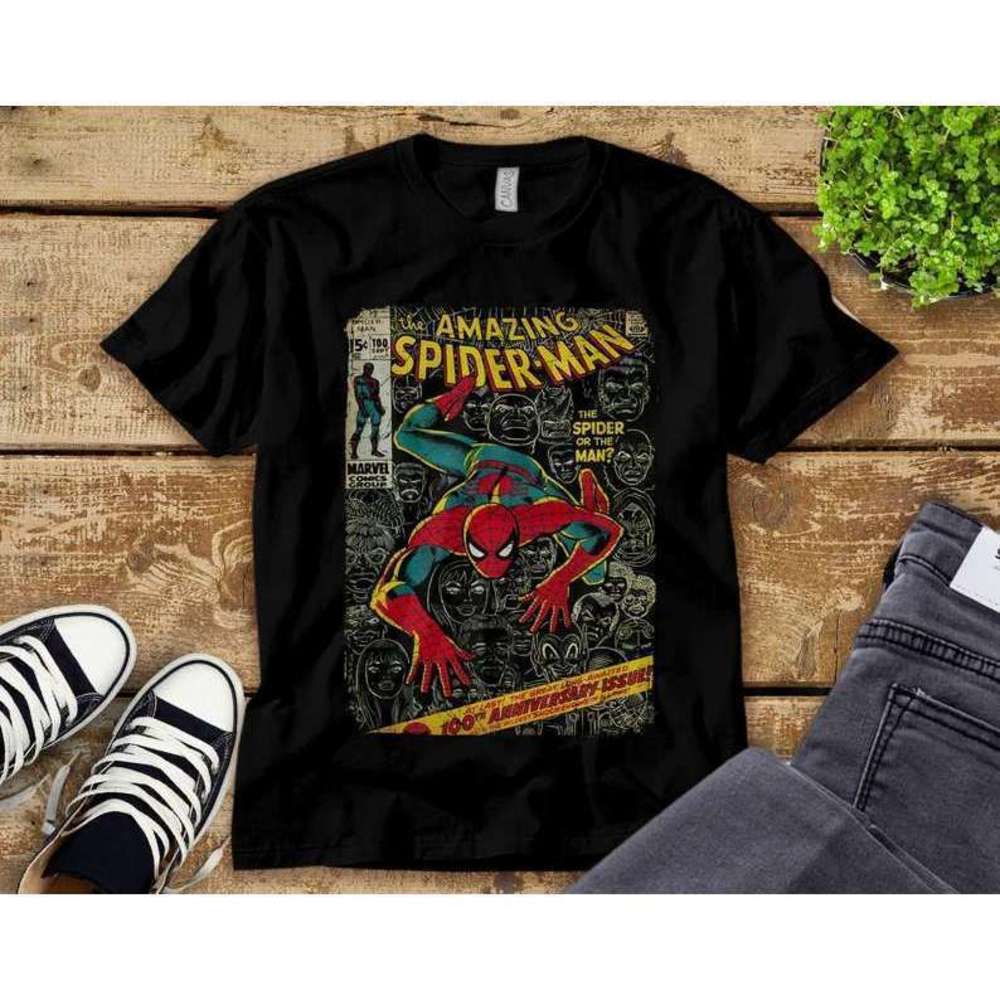 Spider Man Comic Book Anniversary T Shirt
